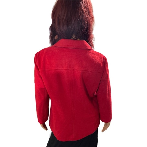 J Jill Red Peacoat - Picture 2 of 2